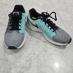 Women's Nike Zoom‎ Pegasus Green Gray Black Turquoise size 9